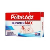 Laboratoria Polfa Łódź Ibuprofen Max, 400 mg, tabletki powlekane, 10 tabletek