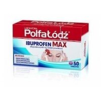 Laboratoria Polfa Łódź Ibuprofen Max, 400 mg, tabletki powlekane, 50 tabletek