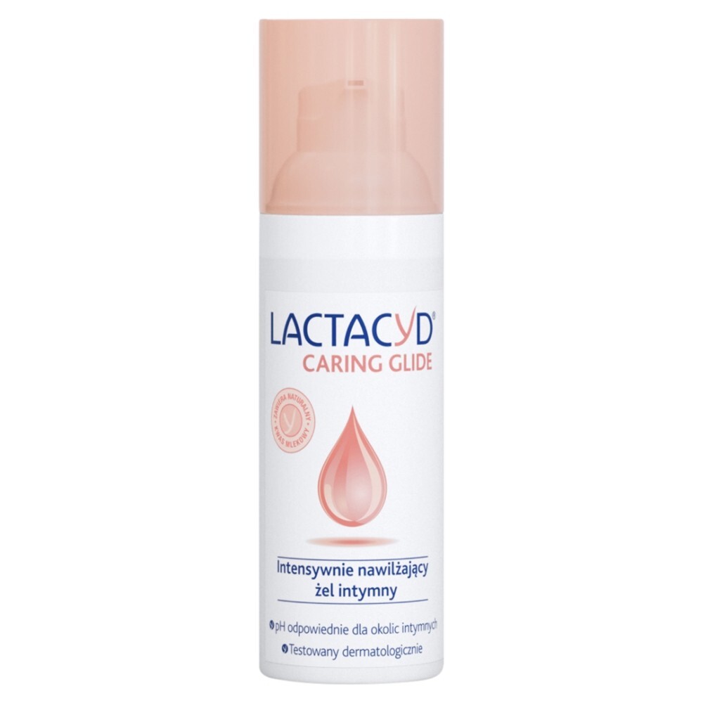 Lactacyd Caring Glide, intensywnie nawilżający żel intymny, 50 ml