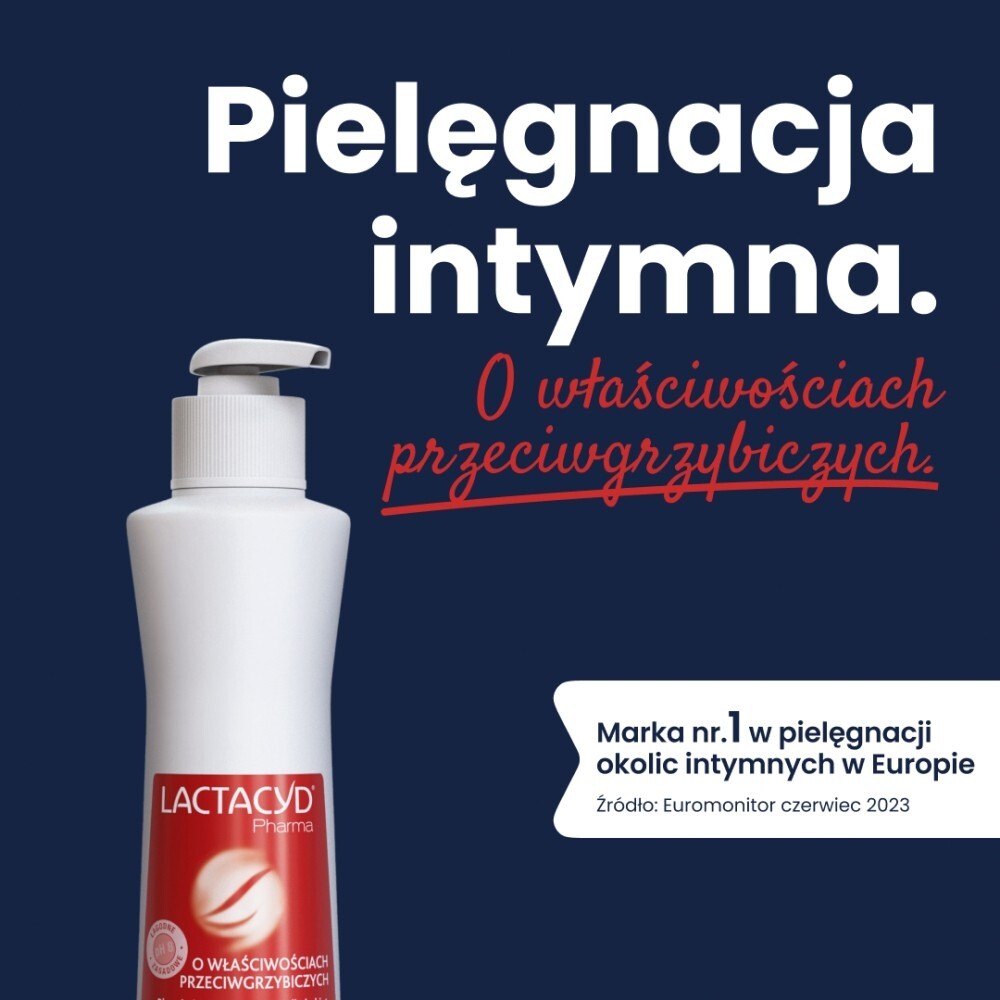 Lactacyd Pharma, płyn ginekologiczny, przeciwgrzybiczy, 250 ml, z pompką