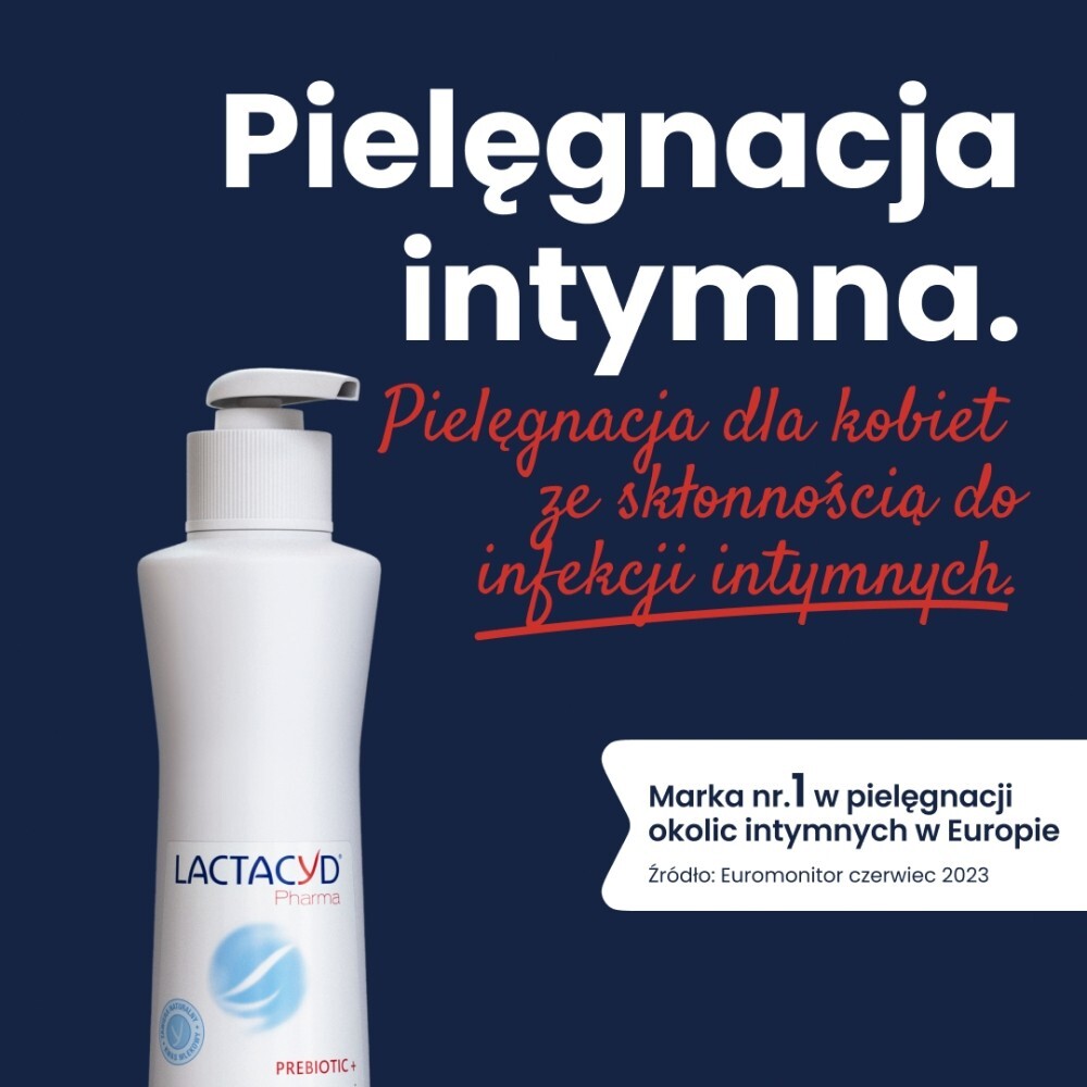 Lactacyd Pharma Prebiotic+, probiotyczny płyn do higieny intymnej, 250 ml