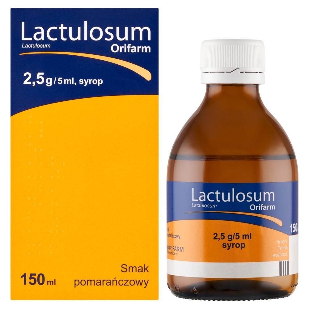 Lactulosum Orifarm, 2,5 g/5ml, syrop, 150 ml