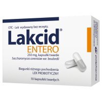 Lakcid Entero, 250 mg, kapsułki twarde, 10 kapsułek