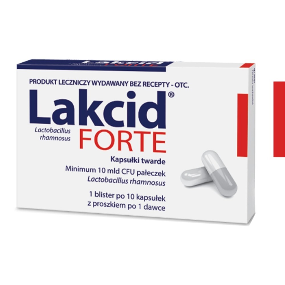 Lakcid Forte kapsułki 10 mld x 10 kaps.