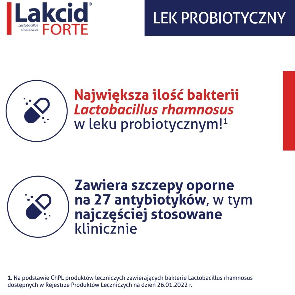 Lakcid Forte kapsułki 10 mld x 10 kaps.