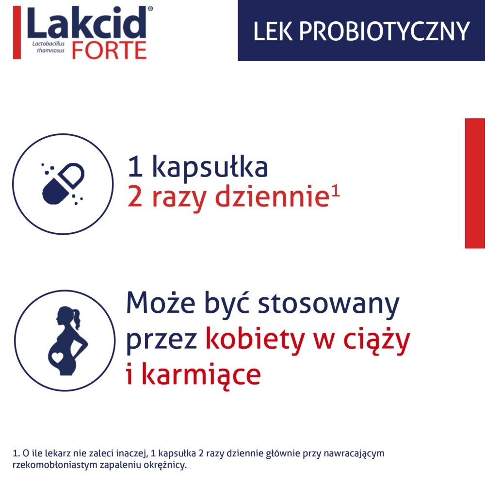 Lakcid Forte kapsułki 10 mld x 10 kaps.