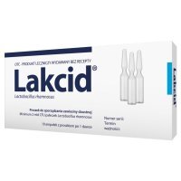 Lakcid proszek do sporz. zawiesiny doustnej x 10 ampułek szklanych