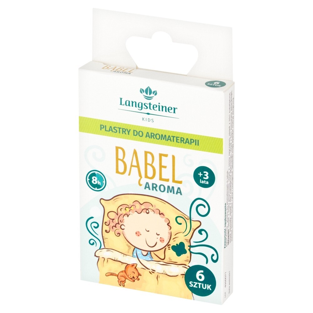 Langsteiner Bąbel Aroma, plastry do aromaterapii, od 3 roku życia, 6 sztuk