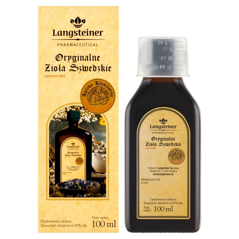 Langsteiner Oryginalne Zioła Szwedzkie, 100 ml