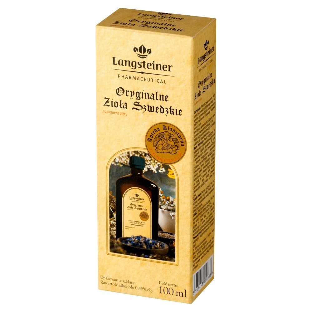 Langsteiner Oryginalne Zioła Szwedzkie, 100 ml