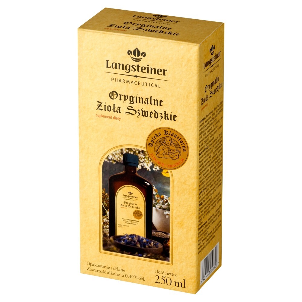 Langsteiner Oryginalne Zioła Szwedzkie, płyn, 250 ml