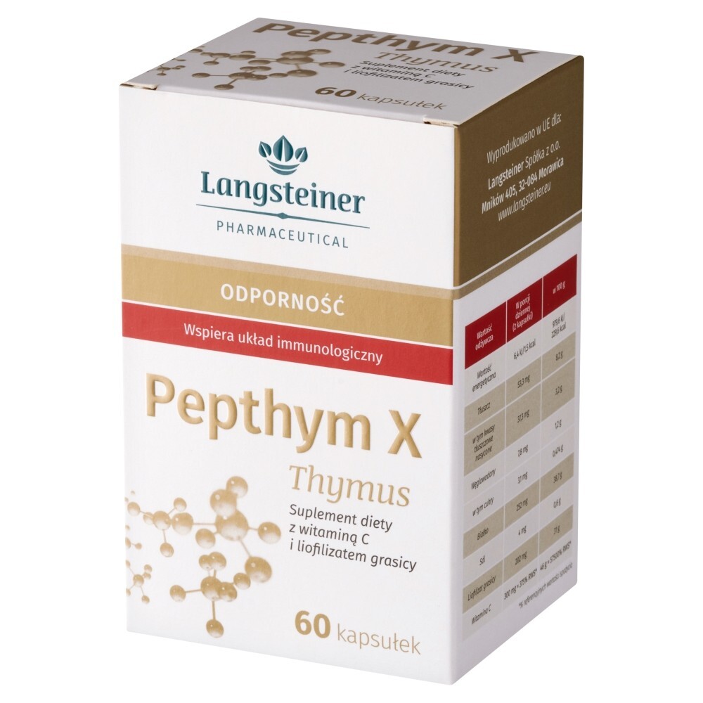 Langsteiner Pepthym X Thymus, 60 kapsułek