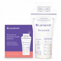 Lansinoh, woreczki do przechowywania pokarmu, 50 sztuk