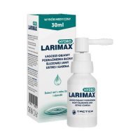 Larimax Hydro, spray, łagodzi objawy podrażnienia błony śluzowej jamy ustnej i gardła, 30 ml