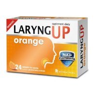 Laryng Up Orange, tabletki do ssania bez cukru, 24 tabletek