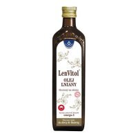 LenVitol olej lniany, tłoczony na zimno, 500 ml