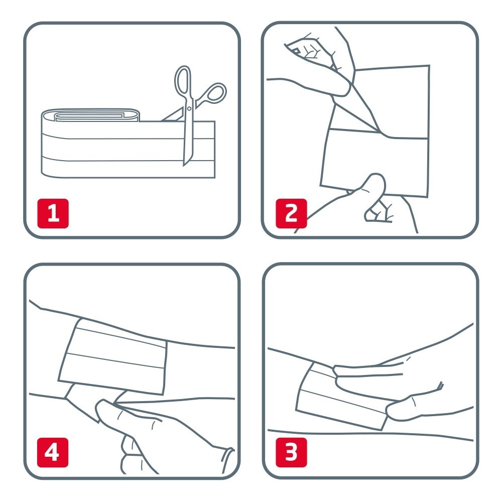 Leukoplast Strong, plaster, 8 cm x 1m, 1 sztuka