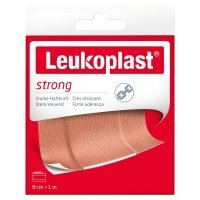 Leukoplast Strong, plaster, 8 cm x 1m, 1 sztuka