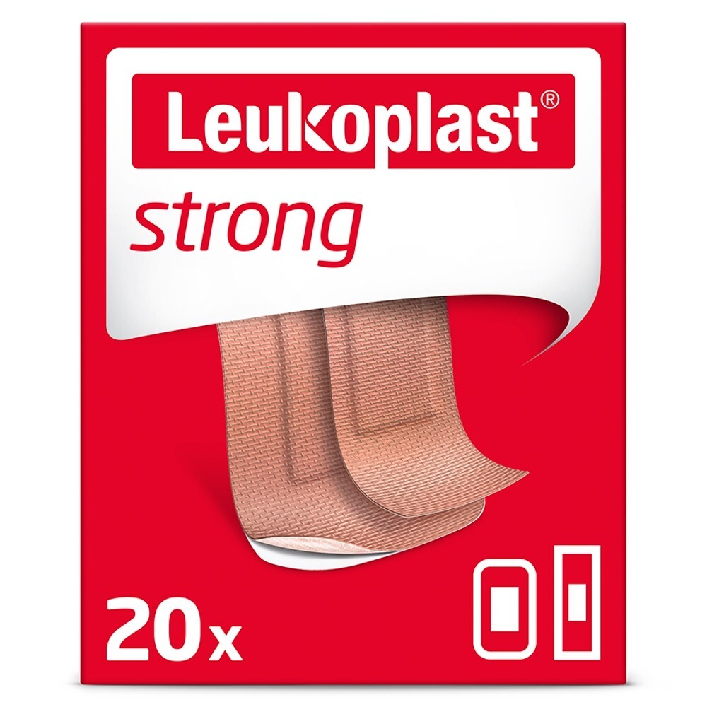 Leukoplast Strong, plastry z opatrunkiem, 20 sztuk