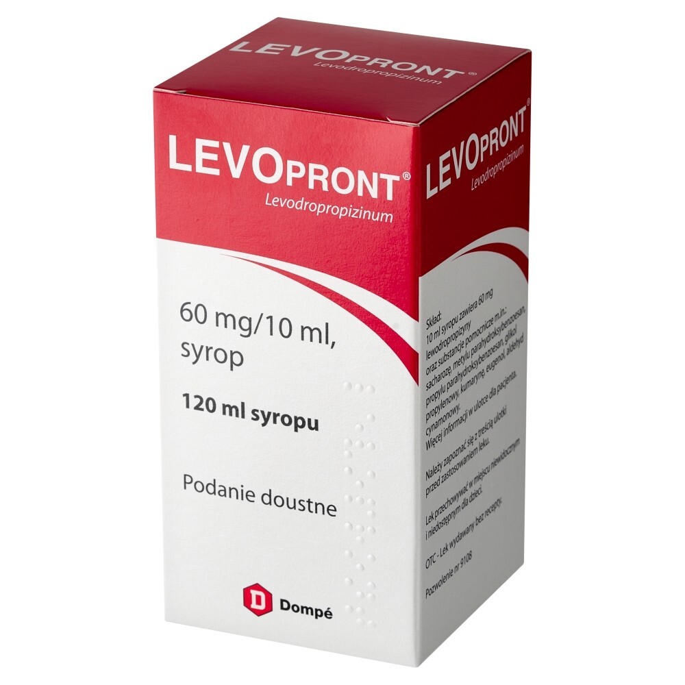 Levopront syrop 60mg/10ml 120 ml