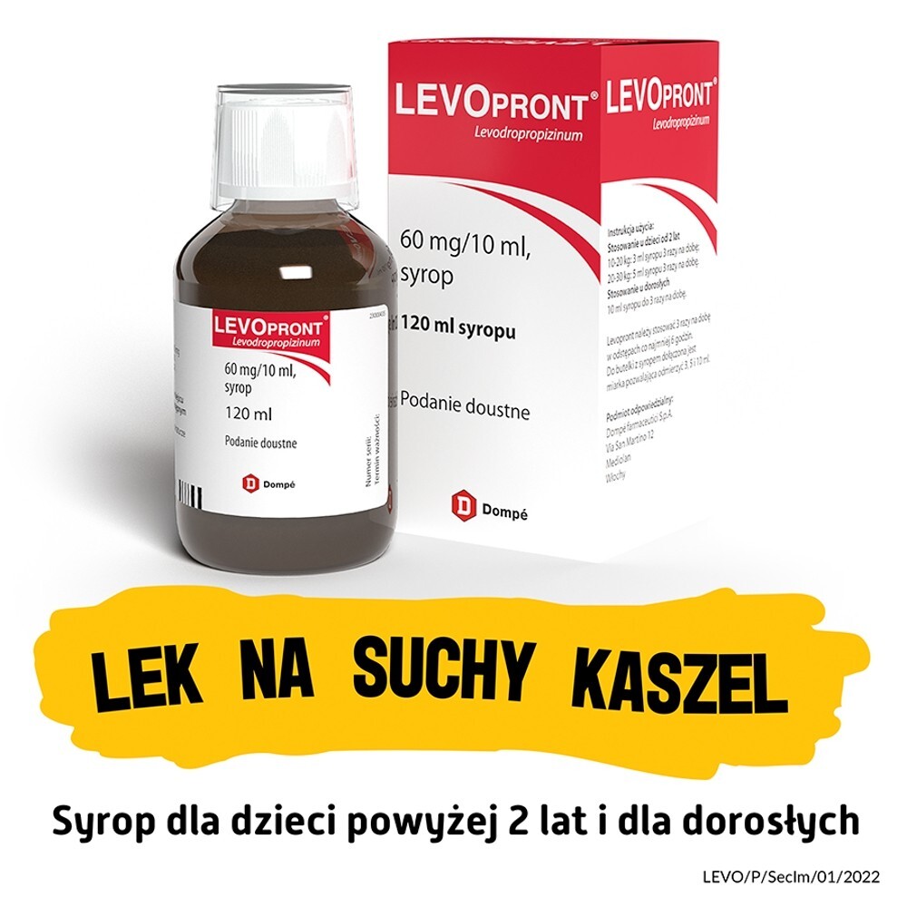 Levopront syrop 60mg/10ml 120 ml
