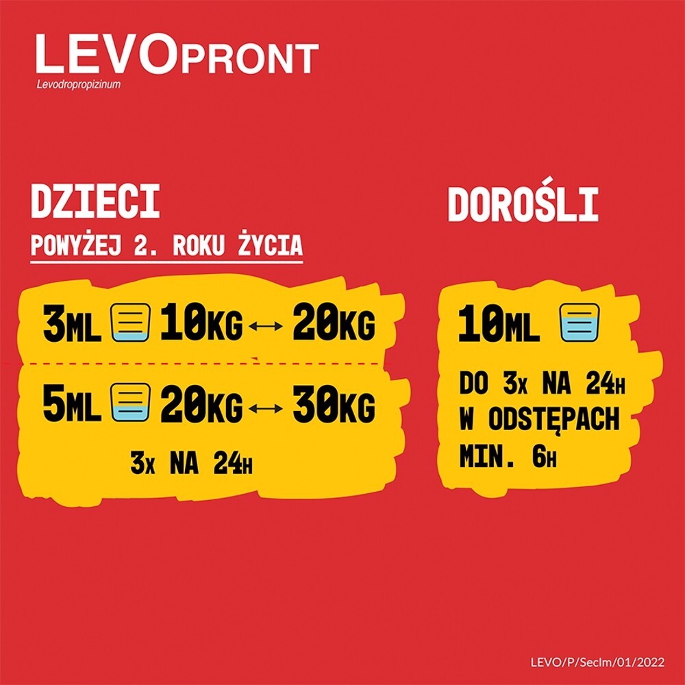Levopront syrop 60mg/10ml 120 ml