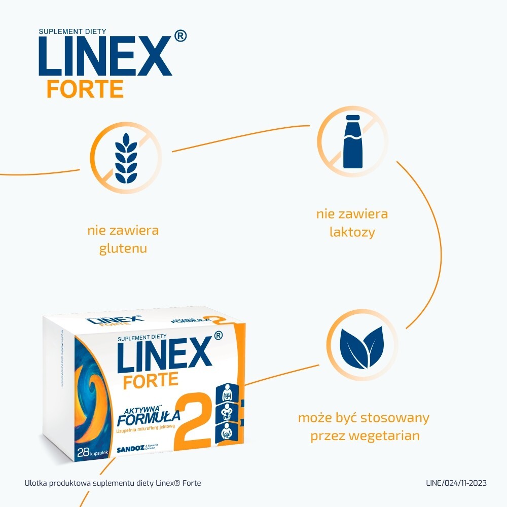 Linex Forte Suplement diety 28 sztuk