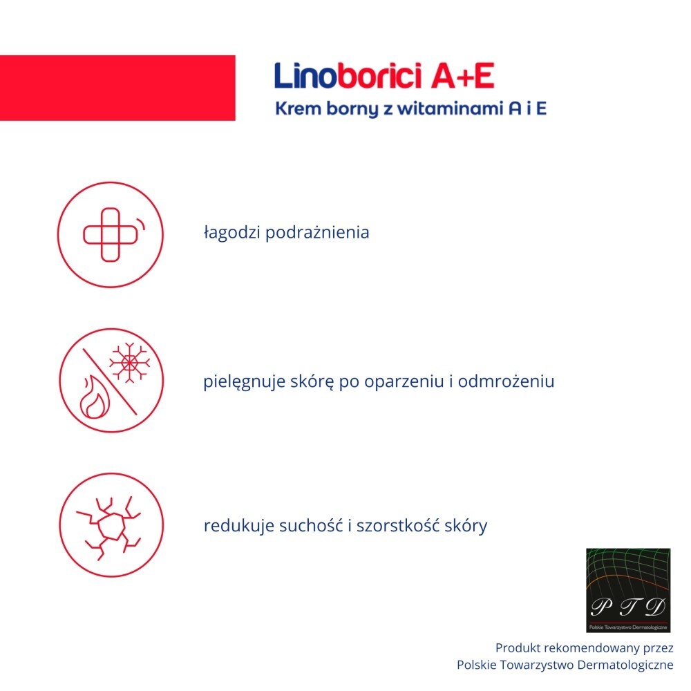 Linoborici A+E Krem borny z witaminami A i E 50 g