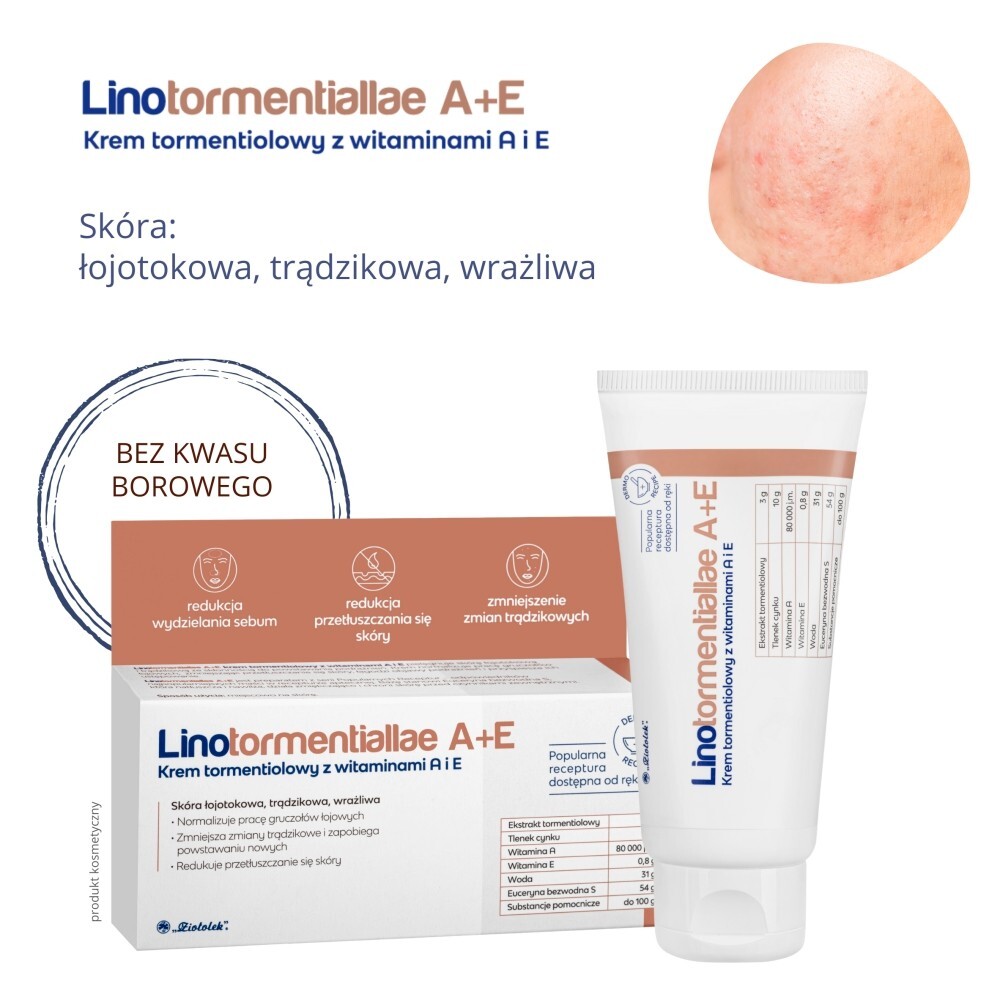 Linotormentiallae A+E, krem tormentiolowy z witaminami A i E, 50 g