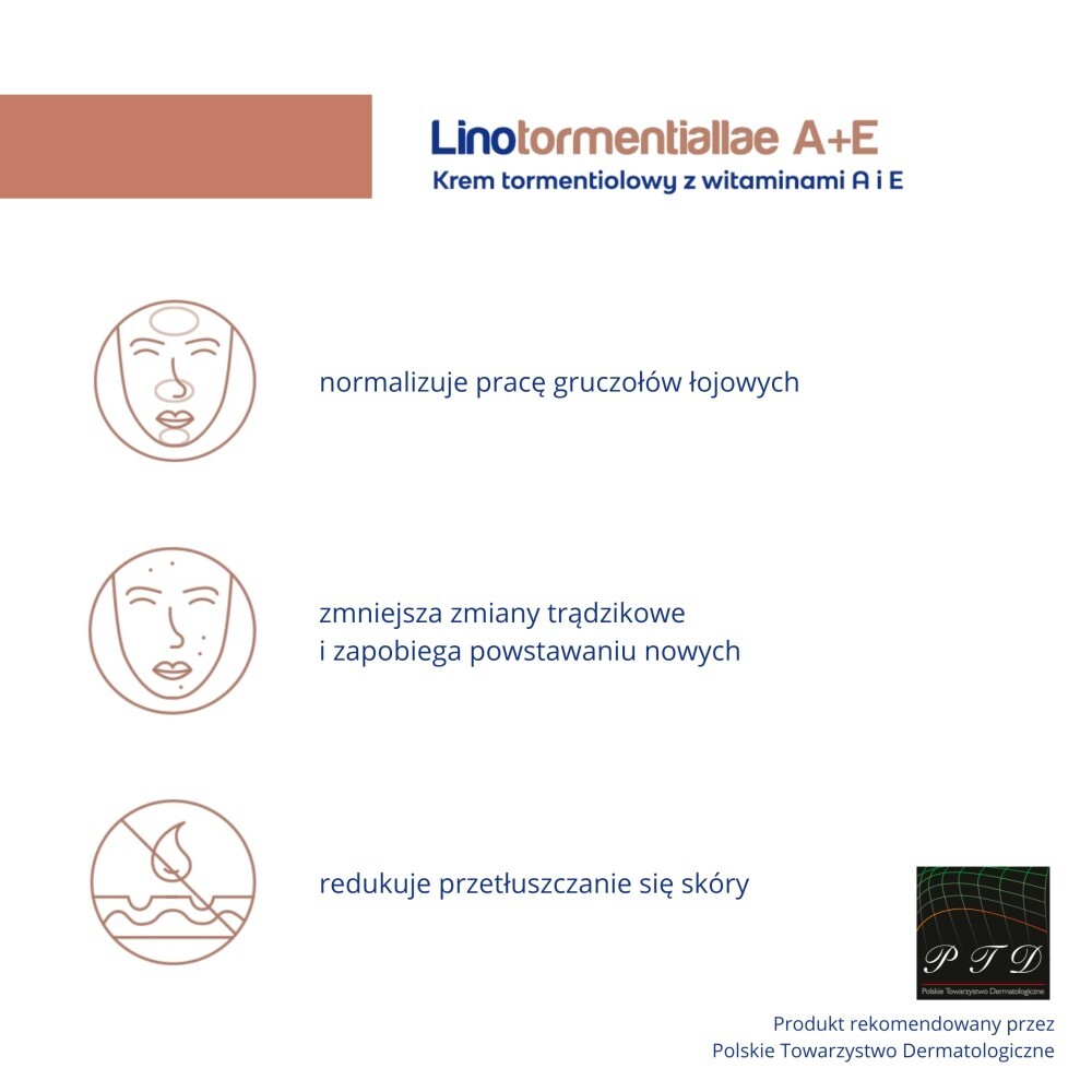 Linotormentiallae A+E, krem tormentiolowy z witaminami A i E, 50 g