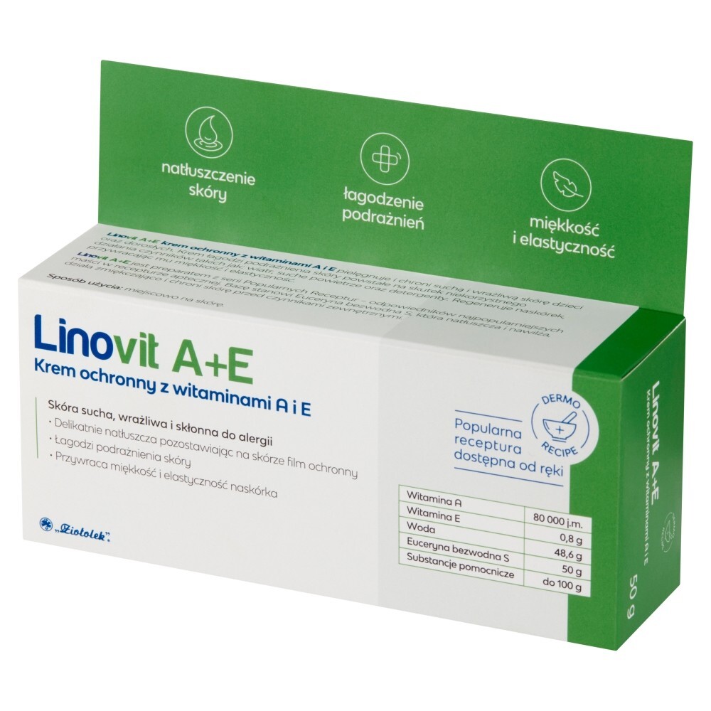 Linovit A+E, krem ochronny z witaminami A i E, 50 g