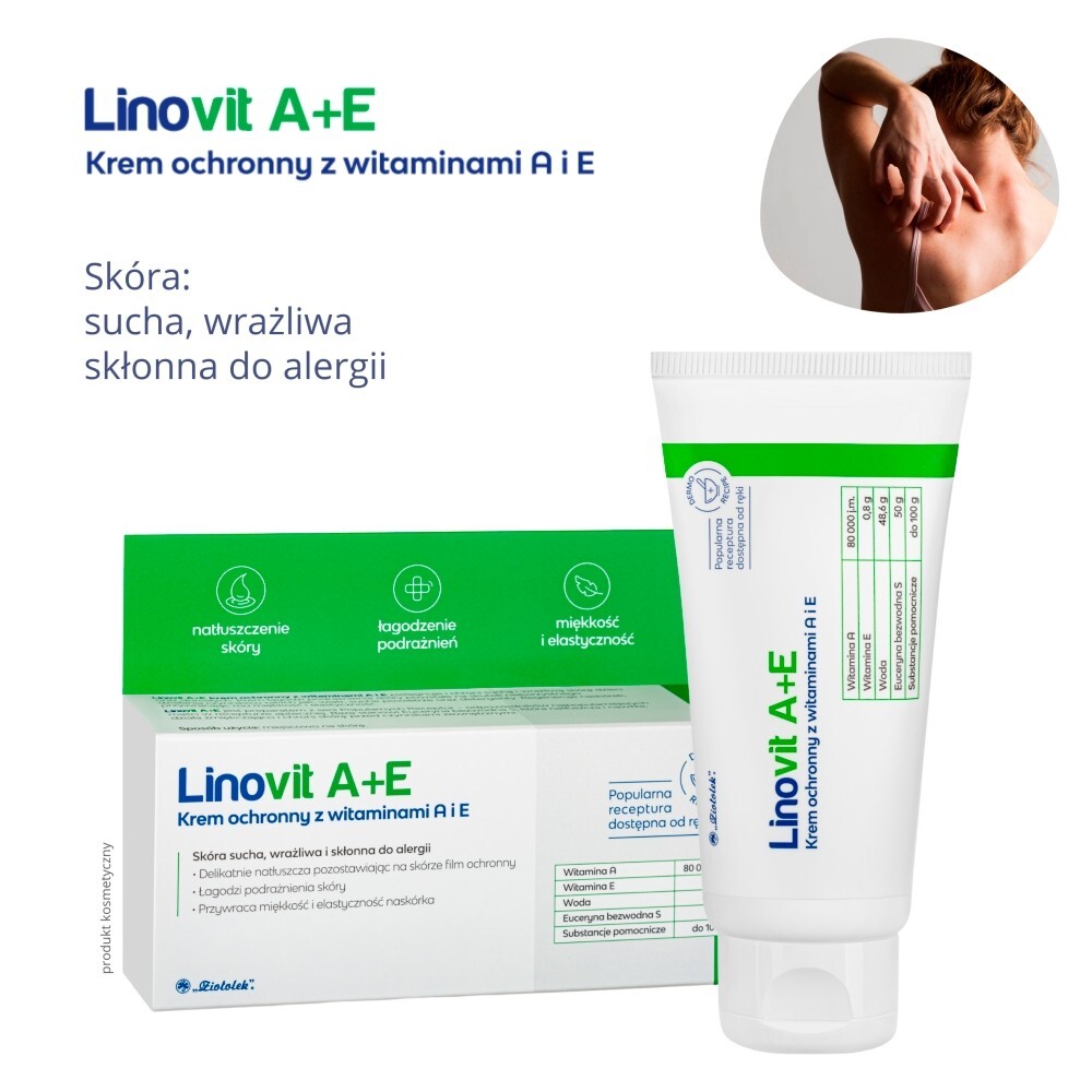 Linovit A+E, krem ochronny z witaminami A i E, 50 g