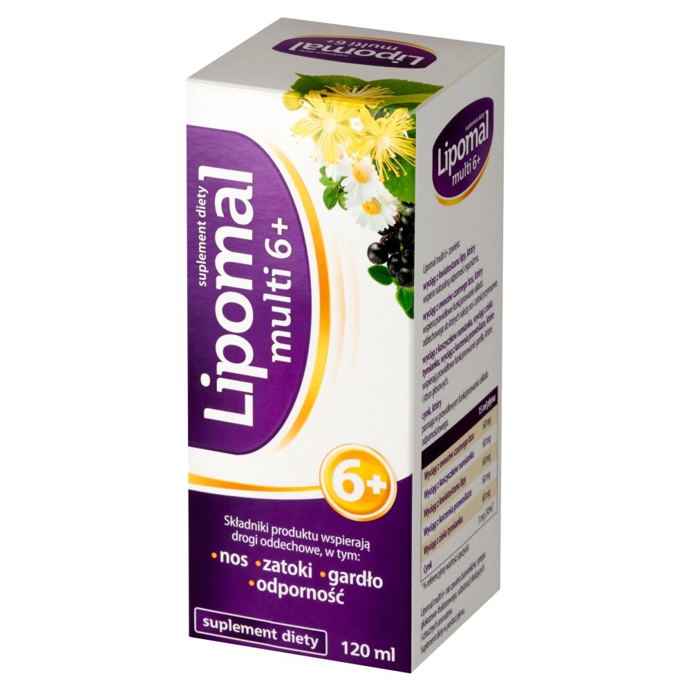 Lipomal Multi 6+, płyn, 120 ml
