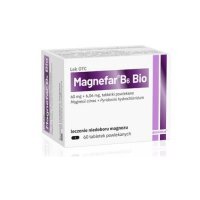 Magnefar B6 Bio, tabletki powlekane, 60 tabletek