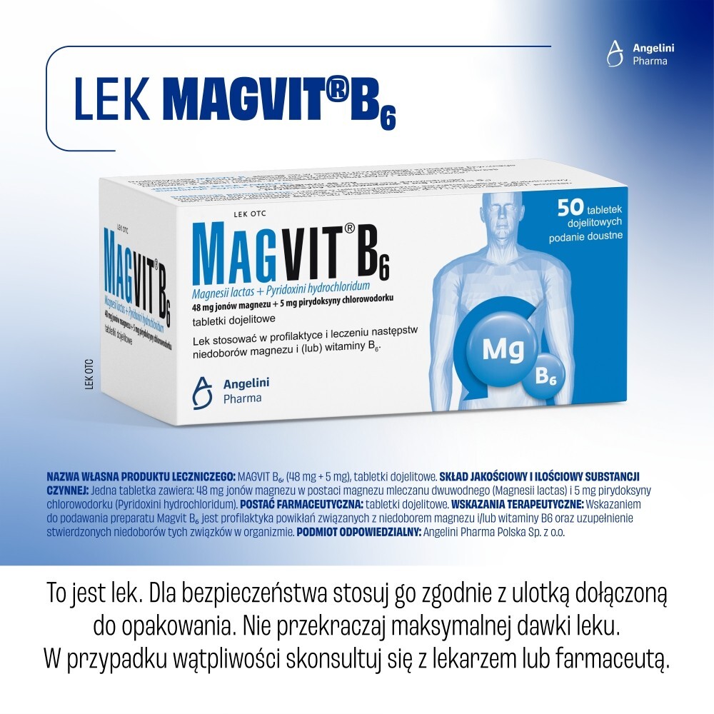 Magvit B6 50 tabletek