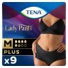 Majtki chłonne TENA Lady Pants Plus Noir OTC Edition, rozmiar M, 9 sztuk