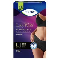 Majtki chłonne TENA Lady Pants Plus Noir, rozmiar L, 30 sztuk