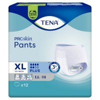 Majtki chłonne Tena Pants ProSkin Plus XL, 12 sztuk