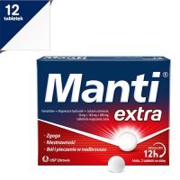Manti Extra, tabletki do rozgryzania i żucia, 12 kapsułek