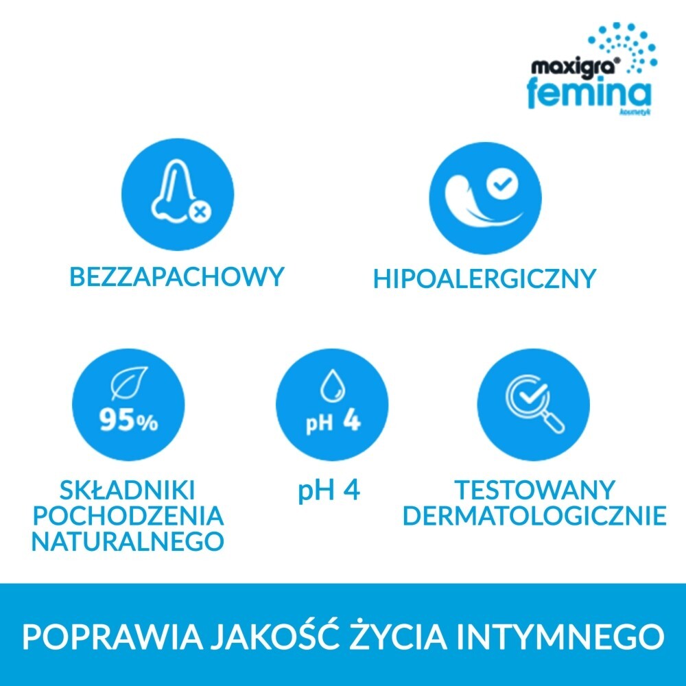 Maxigra Femina, nawilżający żel intymny, 75 ml