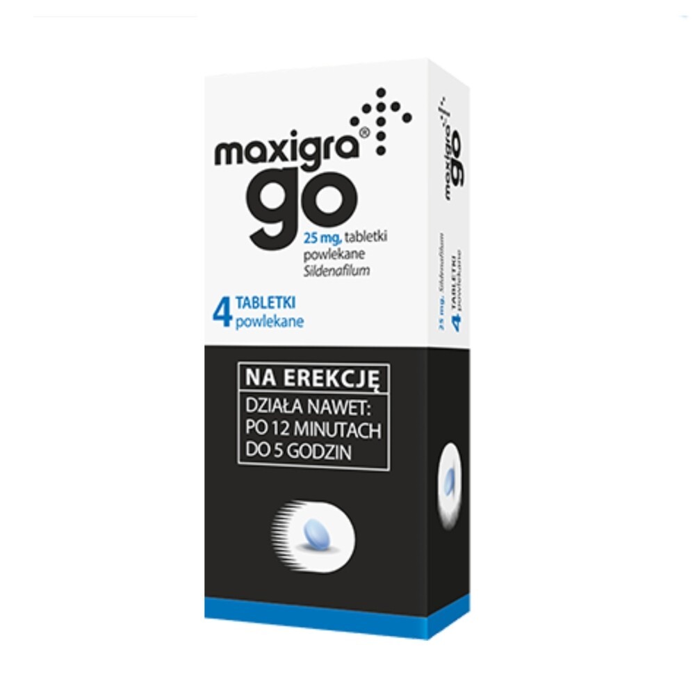 Maxigra Go 25 mg, 4 tabletki