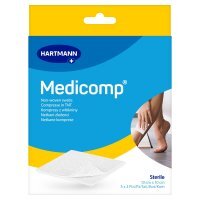 Medicomp Sterile Kompresy jałowe z włókniny 10 x 10 cm, 5 x 2 sztuk