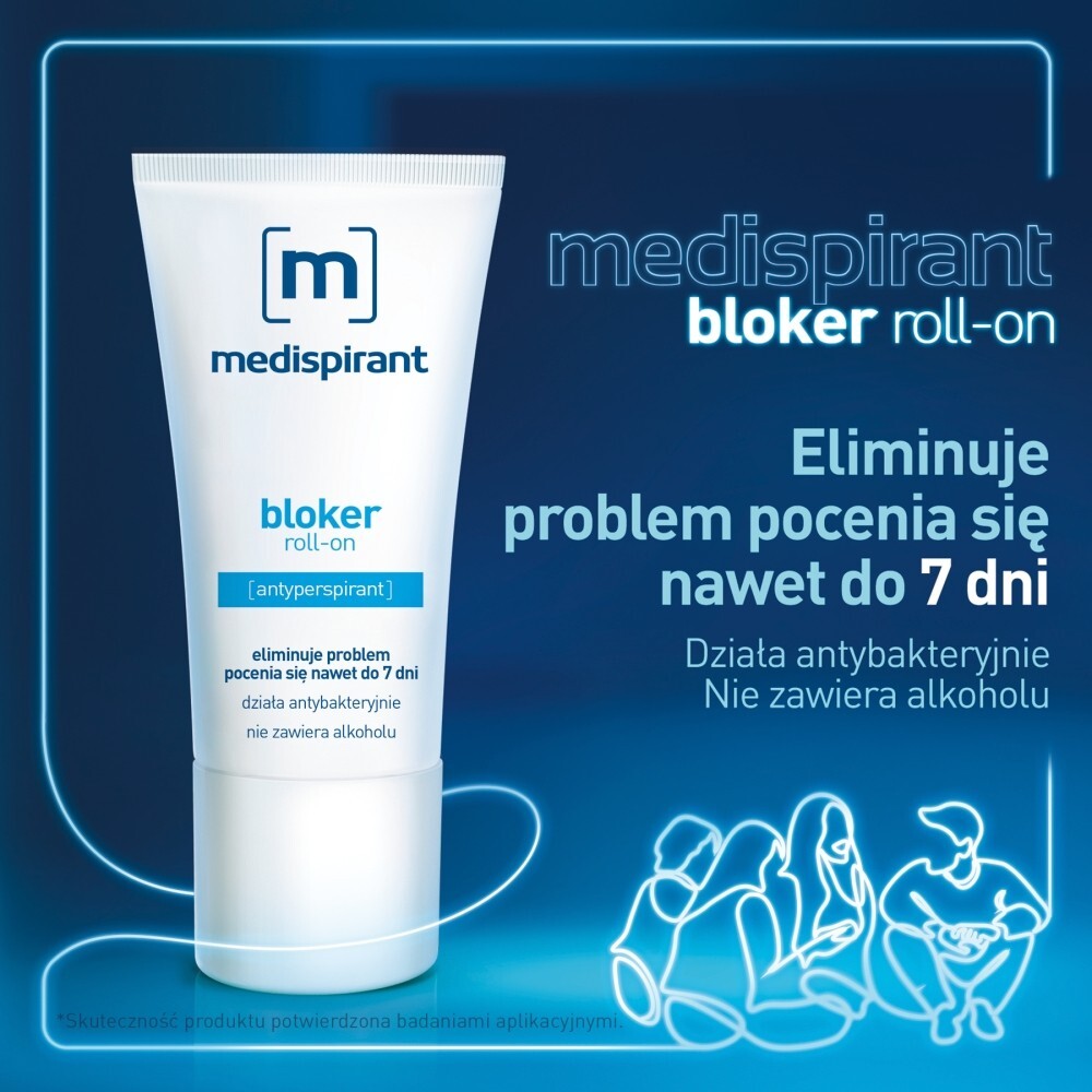 Medispirant Antyperspirant bloker roll-on, 50 ml