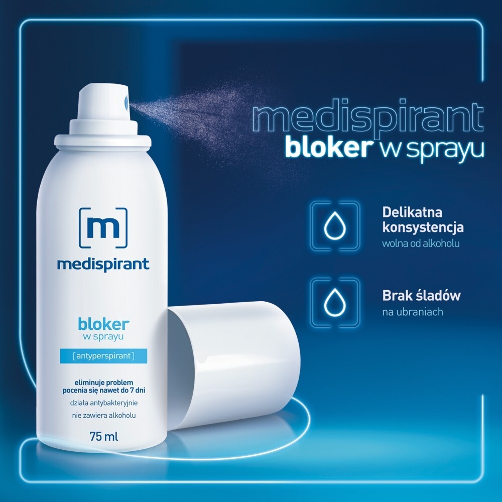 Medispirant Bloker w sprayu, 75 ml