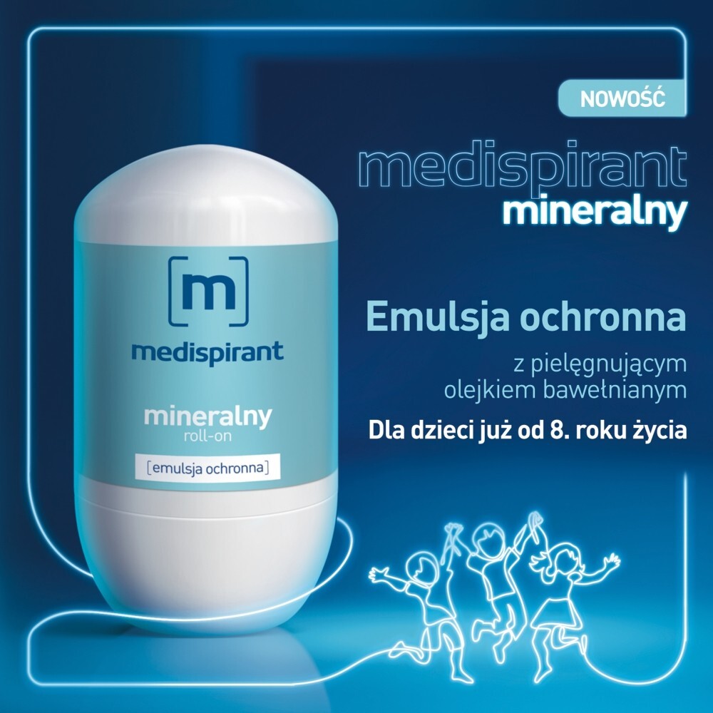 Medispirant mineralny roll-on, 40 ml