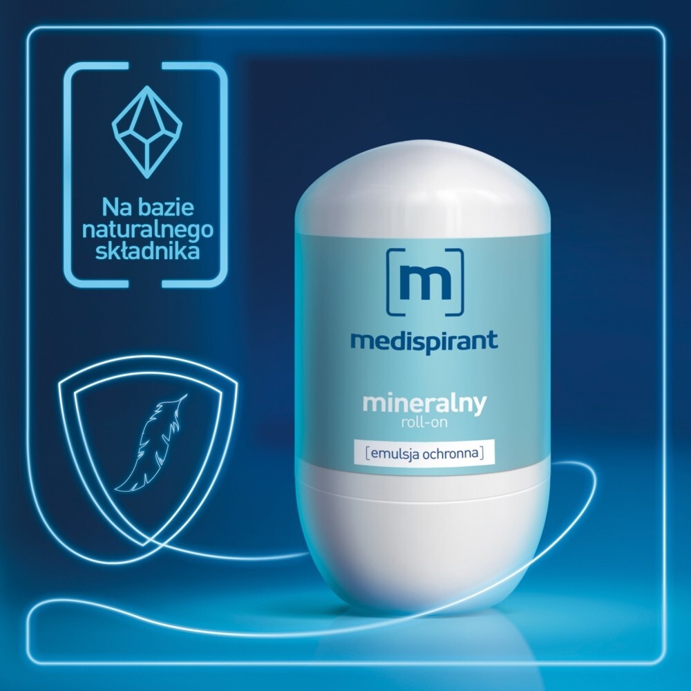 Medispirant mineralny roll-on, 40 ml