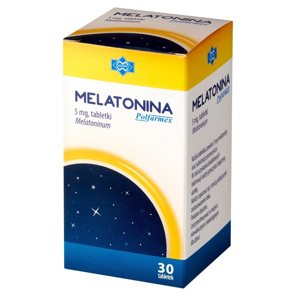 Melatonina Polfarmex, 5 mg, tabletki, 30 tabletek