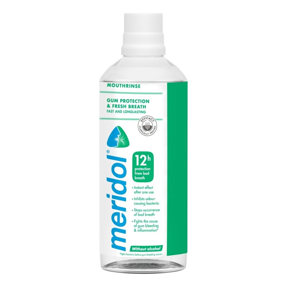 meridol Pewność Oddechu i ochrona dziąseł Płyn do płukania jamy ustnej 400 ml