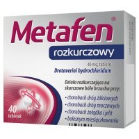 Metafen Rozkurczowy, 40 mg, tabletki, 40 tabletek
