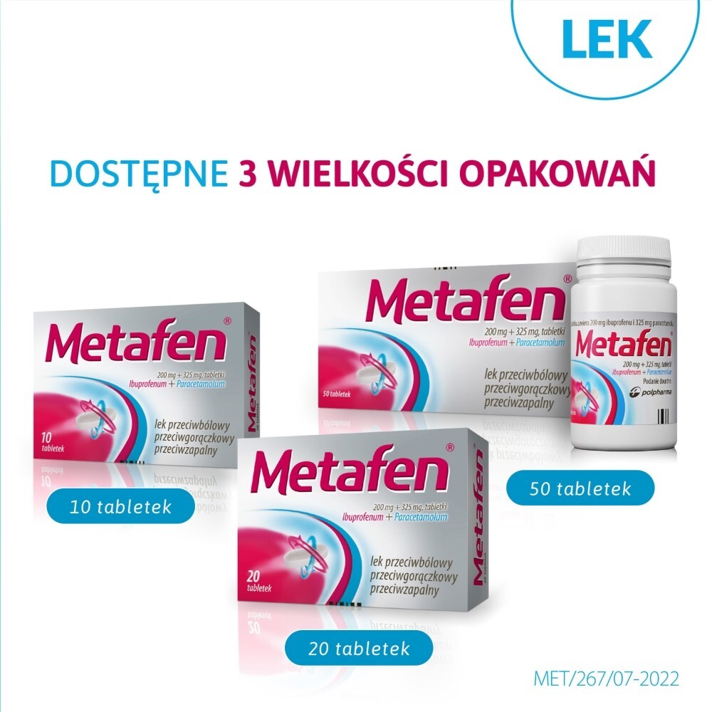Metafen, tabletki, 20 tabletek